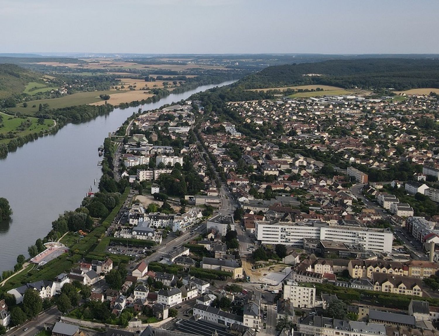 Vernon, vu du ciel